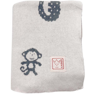 Couverture bébé en tricot de coton bio "Animal" (80x100 cm) Kaiser