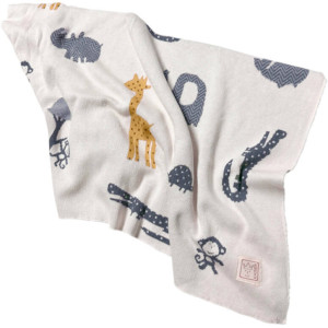 Couverture bébé en tricot de coton bio "Animal" (80x100 cm) Kaiser