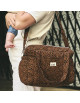 Sac à langer Middle en gaze de coton Capsule "Leopard Noir"