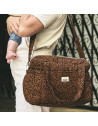 Sac à langer Middle en gaze de coton Capsule "Leopard Noir"