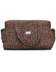 Sac à langer 24/48H en gaze de coton Capsule "Leopard Noir"