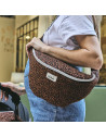 Sac Banane à langer Capsule "Leopard Noir" Bebel