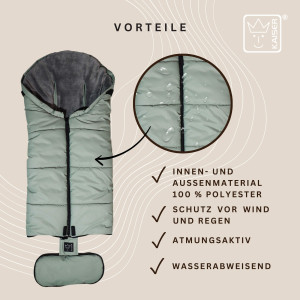 Chancelière universelle en polaire Thermo Sandy "Sablei Green" Kaiser