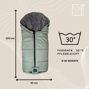 Chancelière universelle en polaire Thermo Sandy "Sablei Green" Kaiser