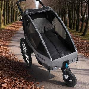Chancelière universelle en polaire Thermo Sandy "Noir/Gris" Kaiser
