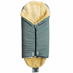 Chancelière universelle en peau d'agneau Iglu 2.0 "Salbei Green" Kaiser