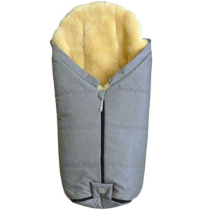 Chancelière universelle en peau d'agneau Iglu 2.0 "Gris clair Chiné" (6-36 mois)