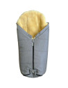 Chancelière en peau d'agneau Iglu 2.0 "Gris clair Chiné" (6-36 mois)
