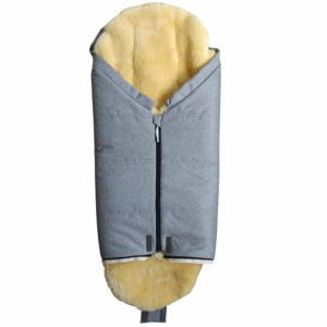 Chancelière universelle en peau d'agneau Iglu 2.0 "Gris clair Chiné" (6-36 mois)
