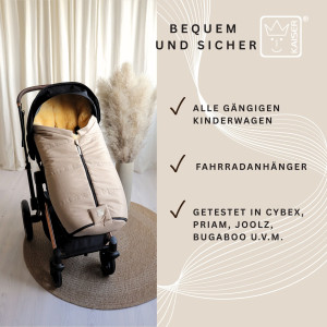 Chancelière universelle en peau d'agneau Iglu 2.0 "Ginger" Kaiser