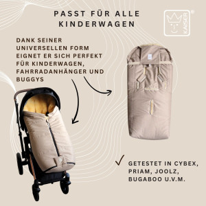 Chancelière universelle en peau d'agneau Iglu 2.0 "Ginger" Kaiser