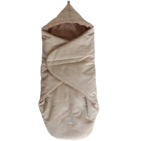 Couverture nomade bébé en velours Callie Cord "Sable" Kaiser