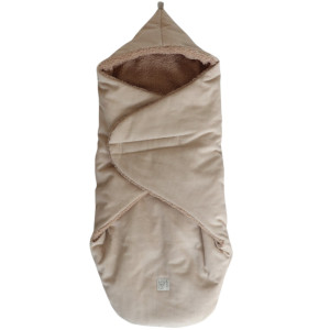 Couverture nomade bébé en velours Callie Cord "Sable" Kaiser