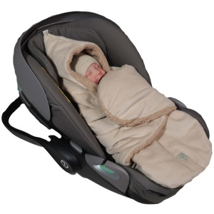 Couverture nomade bébé en velours Callie Cord "Sable" Kaiser