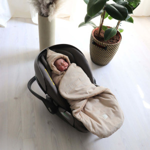Couverture nomade bébé en velours Callie Cord "Sable" Kaiser