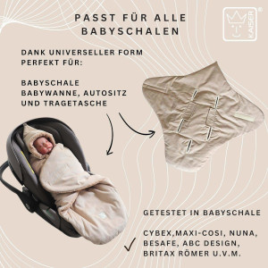 Couverture nomade bébé en velours Callie Cord "Sable" Kaiser