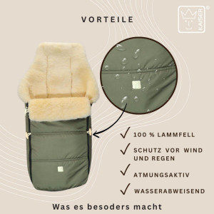  Chancelière en peau d'agneau Dublas 2.0 "Sable" Kaiser
