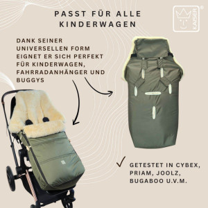  Chancelière en peau d'agneau Dublas 2.0 "Crème" Kaiser