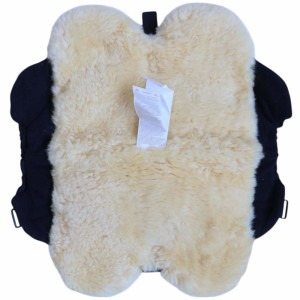 Chauffe-mains pour poussette en peau de mouton Big "Noir" Kaiser