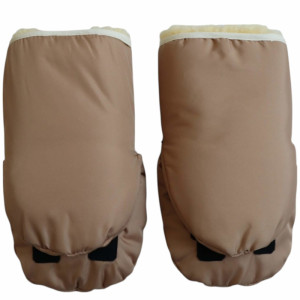 Moufles pour poussette en peau de mouton Reflect "Sable" Kaiser
