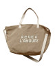 Sac XL en velours Capsule "A la vie à l'Amour"