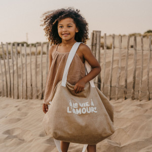 Sac XL en velours Capsule "A la vie à l'Amour" Zakuw