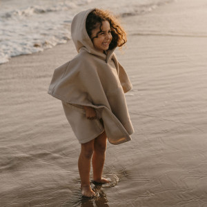Cape Hiver enfant "Petit Amour Beige" (2-4 ans) Zakuw