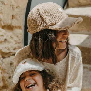 Casquette maman "Love Beige"