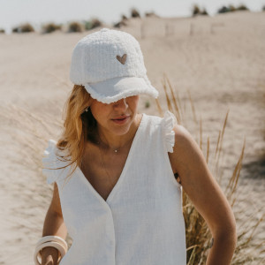 Casquette maman "Love Blanc" Zakuw