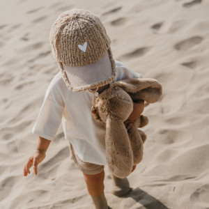 Casquette enfant "Love Beige" (2-4 ans) Zakuw