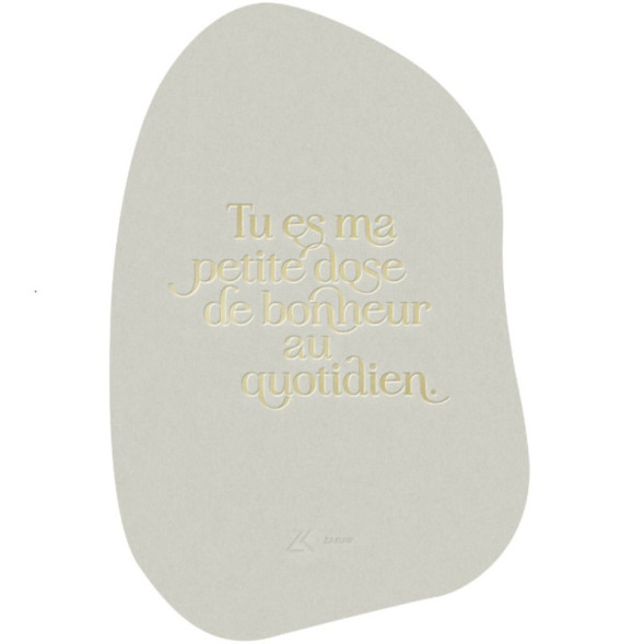 Carte postale Galet "Bonheur"