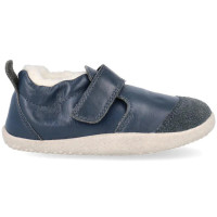 Chaussures pré-marche en cuir fourrées en laine Merinos Xplorer Marvel Arctic "Bleu Navy"
