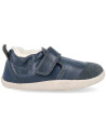 Chaussures pré-marche en cuir fourrées en laine Merinos Xplorer Marvel Arctic "Bleu Navy"
