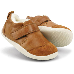 Chaussures pré-marche en cuir fourrées en laine Merinos Xplorer Marvel Arctic "Caramel"