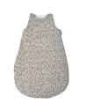 Turbulette hiver en double gaze de coton matelassée Capsule "Léopard Kaki" (0-12 mois)
