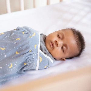 Gigoteuse d'emmaillotage en coton "Bleu Stellaire" Ergobaby