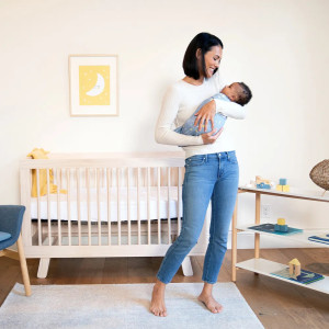 Gigoteuse d'emmaillotage en coton "Bleu Stellaire" Ergobaby