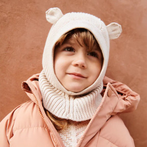 Cagoule en tricot coton bio Hanibal Ours "Sandy" Liewood