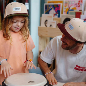 Casquette en velours Sweet "Almond" (Papa) Hello Hossy