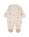Pyjama avec pieds Bébé en coton bio "Noisette"
