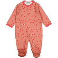 Pyjama avec pieds Bébé en coton bio "Amour"