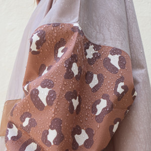 Poncho de pluie Long "Leopard" (adulte) Poule Party