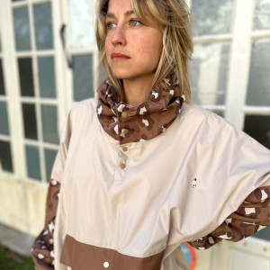 Poncho de pluie Long "Leopard" (adulte) Poule Party