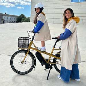 Poncho de pluie Long "Old School" (enfant) Poule Party