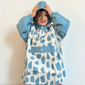 Poncho de pluie Long "Icy Blue" (enfant) Poule Party