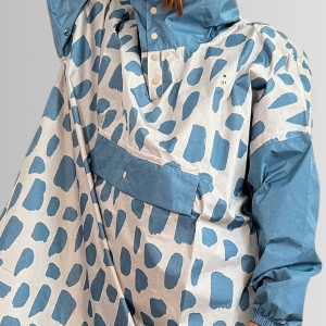 Poncho de pluie Long "Icy Blue" (enfant) Poule Party