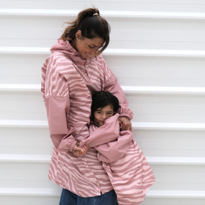 Poncho de pluie Long "Zebra" (enfant) Poule Party