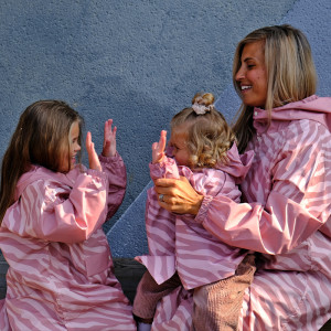 Poncho de pluie Long "Zebra" (enfant) Poule Party