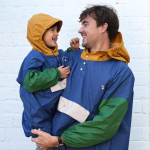 Poncho de pluie Long "Ash Blue" (adulte) Poule Party