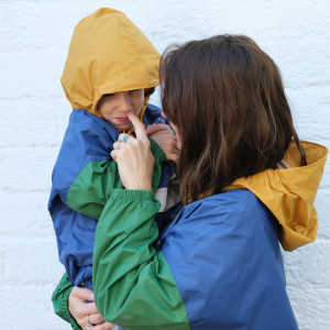Poncho de pluie Long "Ash Blue" (adulte) Poule Party